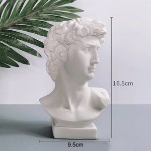 Creative David Sculpture Resin Plant pot/Desk Organizer/ Nordic Style Portrait